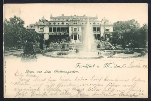AK Frankfurt-Westend, Palmengarten