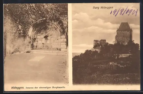 AK Nideggen, Burg Nideggen, Inneres der ehemaligen Burgkapelle