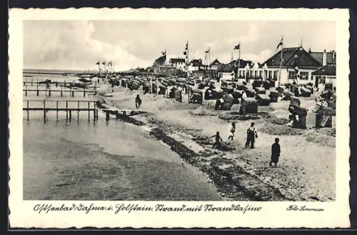 AK Dahme i. Holstein, Ostseebad, Strand mit Strandkasino