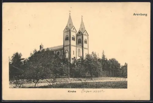 AK Arenberg, Blick zur Kirche