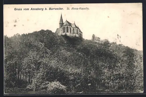 AK Burrweiler, Blick zur St. Anna-Kapelle