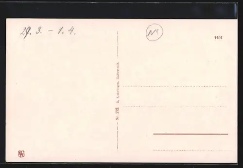 AK Goslar, Rathaus mit Strassenpartie