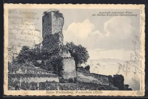 AK Wachenheim /Pfalz, Ruine Wachtenburg