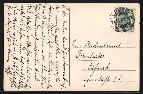 AK Leipzig, Altes Rathaus mit Siegesdenkmal