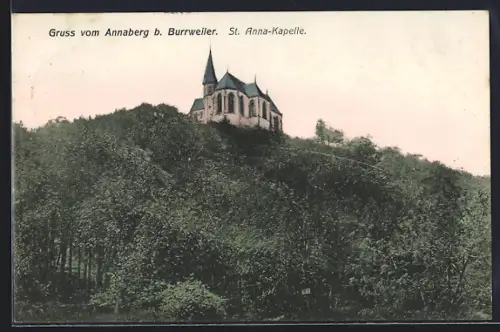 AK Burrweiler, Blick zur St. Anna-Kapelle