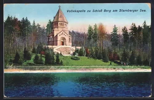 AK Berg / Starnberger See, Votivkapelle zu Schloss Berg