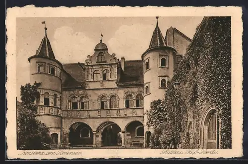 AK Konstanz, Rathaus Hof-Partie