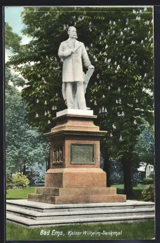 AK Bad Ems, Kaiser Wilhelm-Denkmal