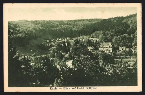 AK Ruhla, Blick auf Hotel Bellevue