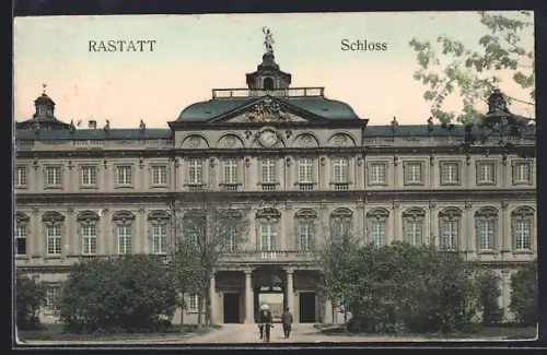 AK Rastatt, Blick auf das Schloss