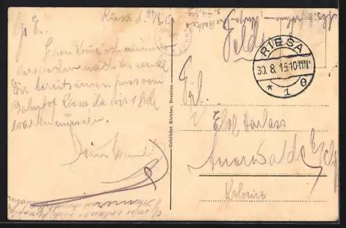 AK Riesa, Freitreppe im Stadtpark