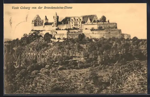 AK Coburg, Veste Coburg von der Brandensteins-Ebene