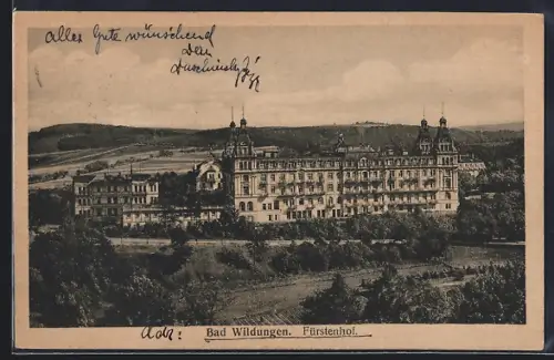 AK Bad Wildungen, Hotel Fürstenhof