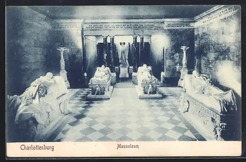 AK Berlin-Charlottenburg, Mausoleum, Innenansicht