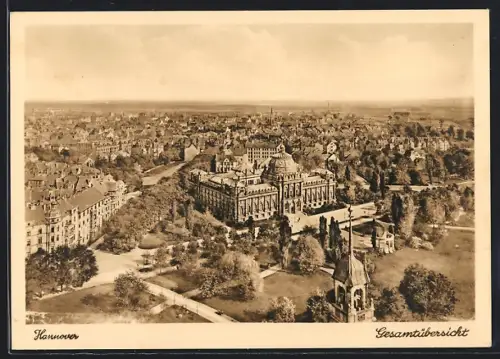 AK Hannover, Gesamtansicht mit Museum