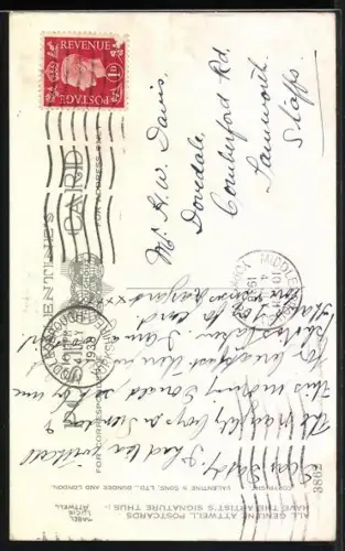 Künstler-AK Mabel Lucie Attwell: Keep on keeping on..., Mädchen am Telefon