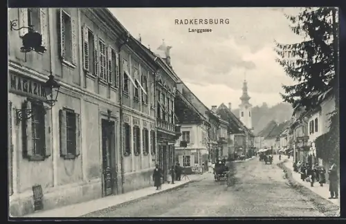 AK Radkersburg, Blick in die Langgasse