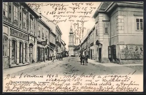 AK Radkersburg, Geschäfte in der Langgasse