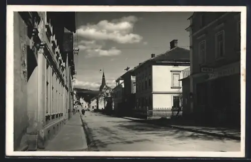 AK Köflach, Blick in die Bahnhofstrasse