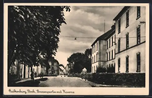 AK Radkersburg, Strassenpartie mit Kaserne