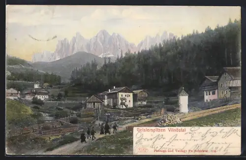 AK Villnöss, Panorama mit Geislerspitzen