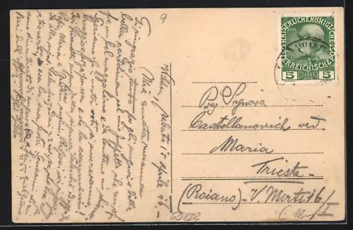 AK Wildon, Oberer Markt, Grazer Strasse, Wappen, Westansicht