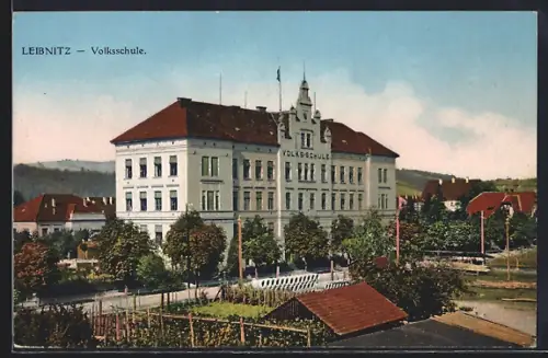 AK Leibnitz, Teilansicht mit Volksschule