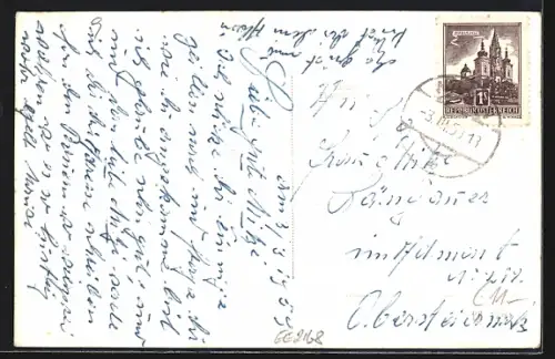 AK Wildon, Strassenpartie mit Blick zur Kirche