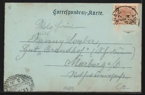 Mondschein-AK Leibnitz, Marktplatz im Vollmondlicht