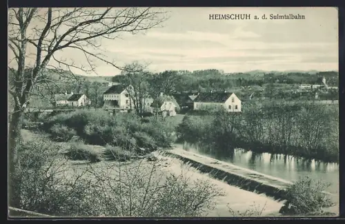 AK Heimschuh a. d. Sulmtalbahn, Wasserpartie im Ort