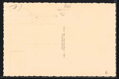 AK Berghausen am Platsch, Gasthaus zur schönen Aussicht mit Autos