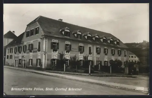 AK Pöllau /Stmk., Gasthof Schreiner