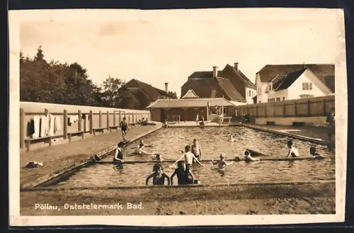 AK Pöllau /Oststeiermark, Gäste im Bad