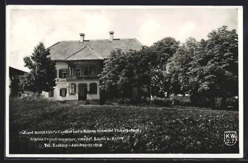 AK St. Johann, Fieberbründl, Josef Rossmann`s Gasthof zur schönen Aussicht