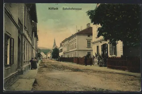 AK Köflach, Bahnhofstrasse