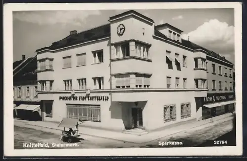 AK Knittelfeld, Sparkasse, Aussenansicht