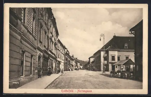 AK Knittelfeld, Strassenpartie in der Herrengasse