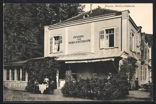 AK Bad Gleichenberg /Steiermark, Pension zum Weihnachtsbaum