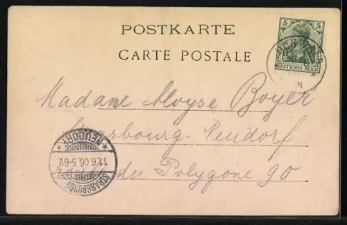 AK Hohwald, Ortspartie von oben gesehen