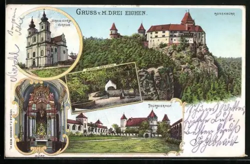AK Rosenburg, Maria Drei Eichen, Turnierhof, Bründl Dreieichen