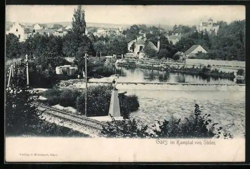 AK Gars im Kamptal, Ortsansicht von Süden