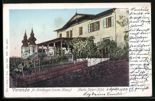 AK Maria Taferl, Veranda Fr. Eilnberger (vorm. Klaus)