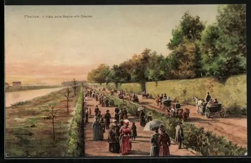 AK Firenze, Il Viale della Regina alle Cascine