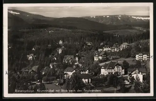 AK Krummhübel, Blick nach den Teichrändern