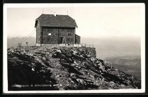 AK Waldheimhütte, Blick auf das Schutzhaus am Zirbitzkogel