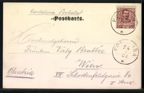 AK Pontafel-Pontebba, Totalansicht aus der Vogelschau