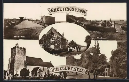 AK Shoeburyness, St. Andrew`s Church, Central Road, Beach