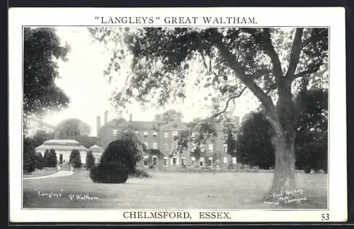 AK Chelmsford /Essex, Langleys Great Waltham