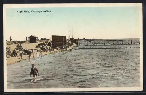 AK Canvey-on-Sea, Shoreline during high tide