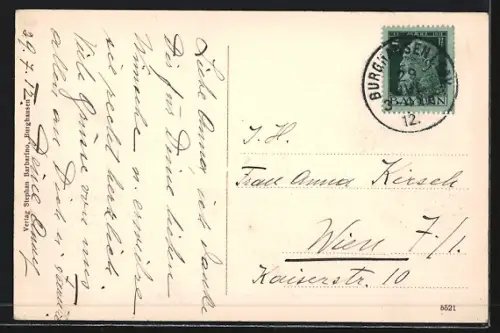 AK Burghausen / Obb., Partie am Hauptplatz